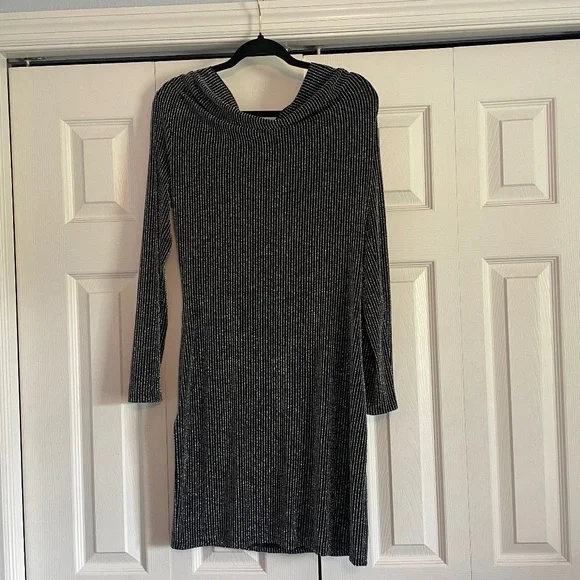 sachin and babi light blue dress Michael Kors Womens New 1421 Black Ribbed Body Con Dress M Petites B+B